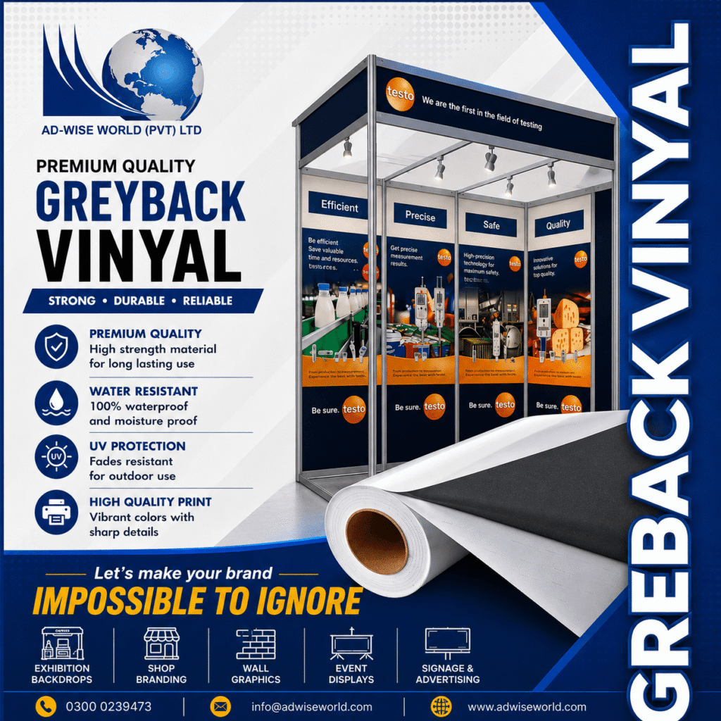 Premium Grey Back Vinyal