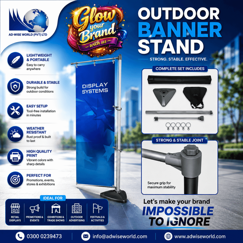 Outdoor Banner Stand